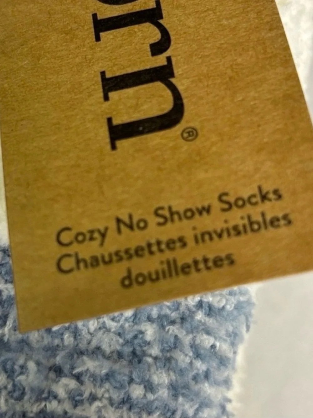 New Born Socks Women’s 4 Pair Blue & White Plush Soft Cozy No Show Socks Casual